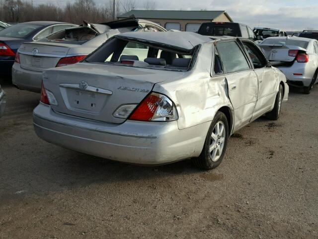 4T1BF28B91U185129 - 2001 TOYOTA AVALON XL SILVER photo 4