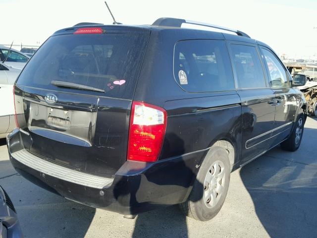 KNDMG4C37A6351223 - 2010 KIA SEDONA LX BLACK photo 4