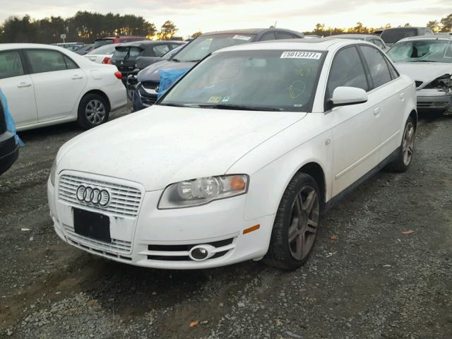 WAUDF78E57A246925 - 2007 AUDI A4 2.0T QU WHITE photo 2