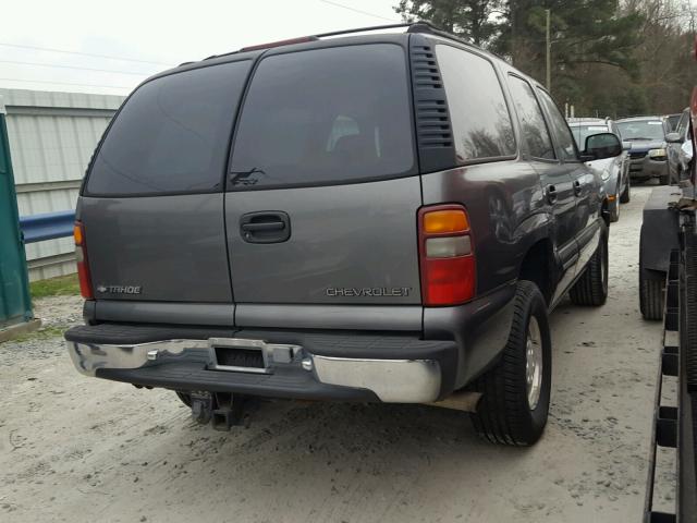 1GNEK13T5YJ211591 - 2000 CHEVROLET TAHOE K150 GRAY photo 4