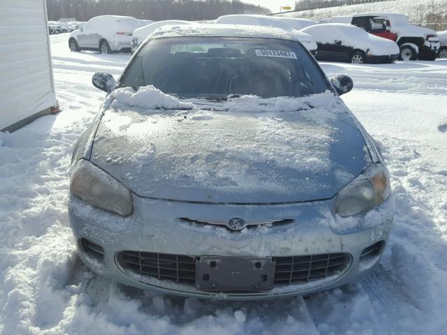 1C3EL46X01N656703 - 2001 CHRYSLER SEBRING LX SILVER photo 9