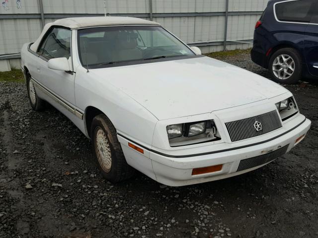 1C3XJ4535MG154923 - 1991 CHRYSLER LEBARON WHITE photo 1