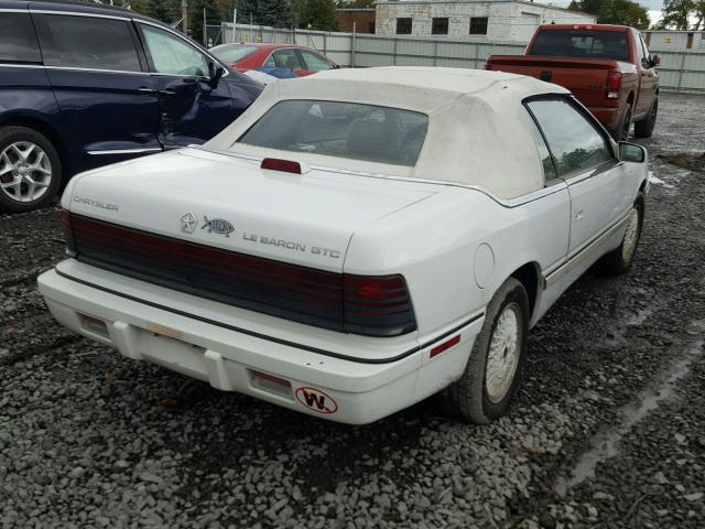 1C3XJ4535MG154923 - 1991 CHRYSLER LEBARON WHITE photo 4
