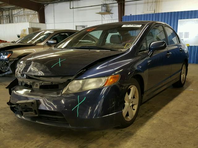 1HGFA168X7L091198 - 2007 HONDA CIVIC EX BLUE photo 2