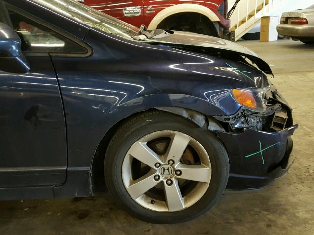 1HGFA168X7L091198 - 2007 HONDA CIVIC EX 蓝色 照片 9