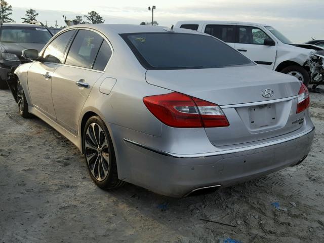 KMHGC4DH3CU162601 - 2012 HYUNDAI GENESIS 5. SILVER photo 3