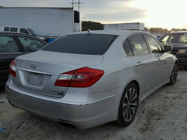 KMHGC4DH3CU162601 - 2012 HYUNDAI GENESIS 5. SILVER photo 4