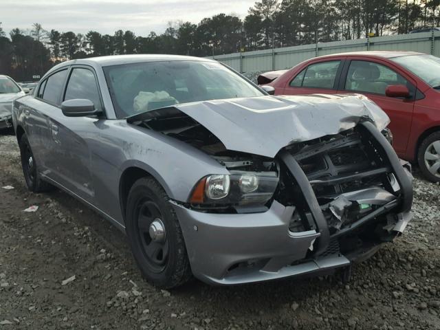 2C3CDXAT3EH367047 - 2014 DODGE CHARGER PO SILVER photo 1