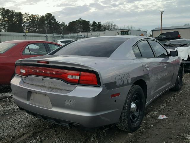 2C3CDXAT3EH367047 - 2014 DODGE CHARGER PO SILVER photo 4