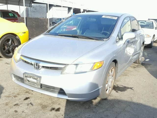 1HGFA16567L137146 - 2007 HONDA CIVIC LX SILVER photo 2