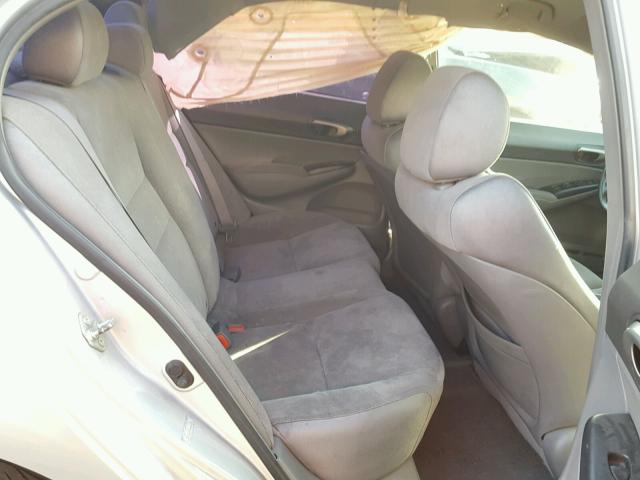 1HGFA16567L137146 - 2007 HONDA CIVIC LX SILVER photo 6