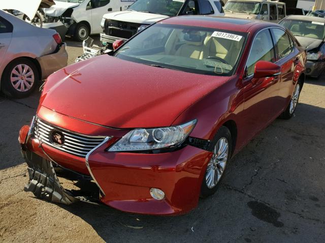 JTHBK1GG0E2135596 - 2014 LEXUS ES 350 RED photo 2