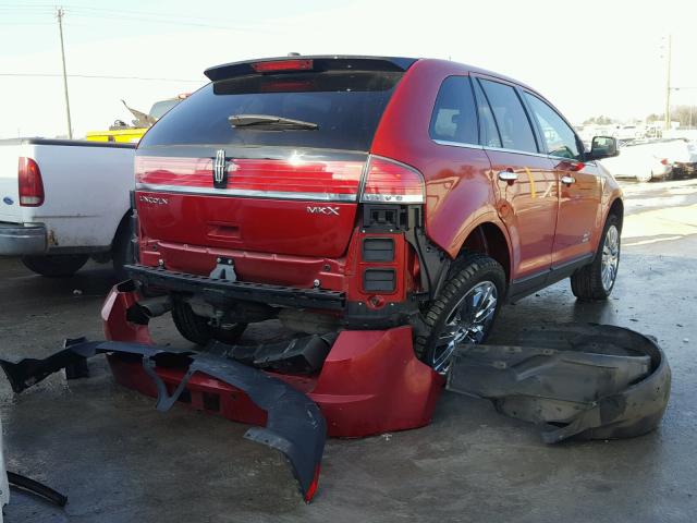 2LMDJ6JCXABJ14291 - 2010 LINCOLN MKX MAROON photo 4