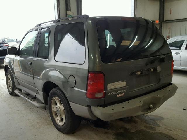 1FMYU60E52UB65670 - 2002 FORD EXPLORER S GREEN photo 3