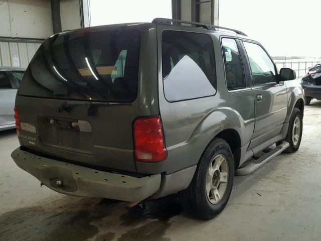 1FMYU60E52UB65670 - 2002 FORD EXPLORER S GREEN photo 4