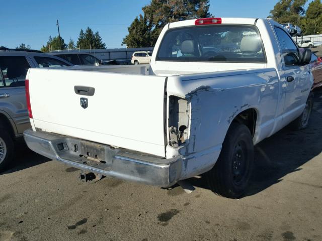 1D7HA16N65J654601 - 2005 DODGE RAM 1500 S WHITE photo 4