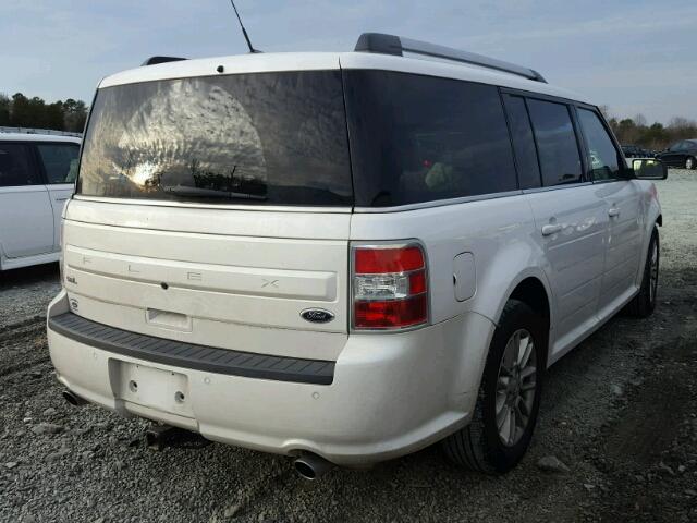 2FMGK5C8XDBD18649 - 2013 FORD FLEX SEL WHITE photo 4