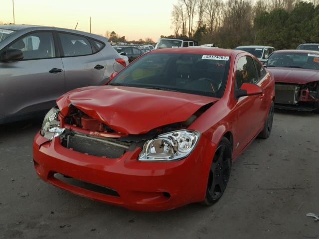 1G1AP11P767804905 - 2006 CHEVROLET COBALT SS RED photo 2