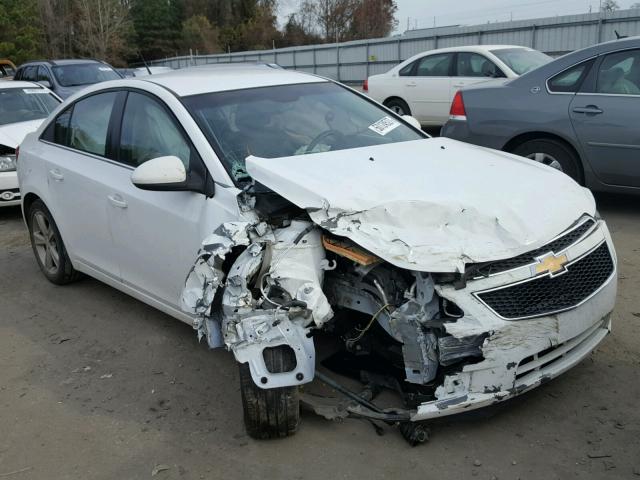 1G1PE5SBXE7403583 - 2014 CHEVROLET CRUZE LT WHITE photo 1