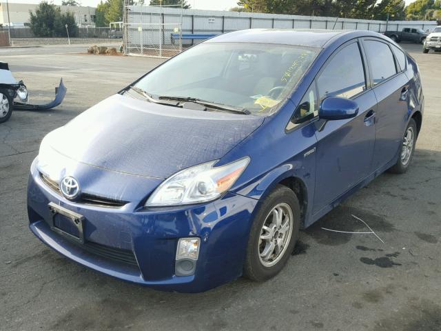 JTDKN3DU4B1339561 - 2011 TOYOTA PRIUS BLUE photo 2