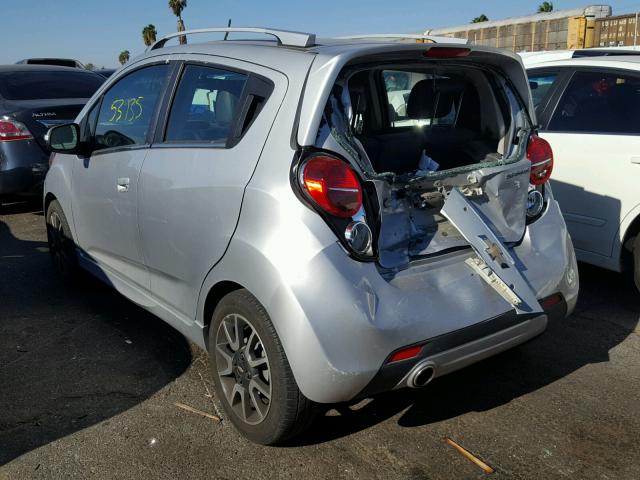 KL8CF6S96EC433783 - 2014 CHEVROLET SPARK 2LT SILVER photo 3