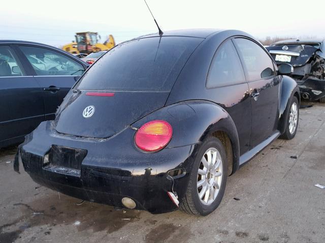 3VWCK31C84M422650 - 2004 VOLKSWAGEN NEW BEETLE BLACK photo 4