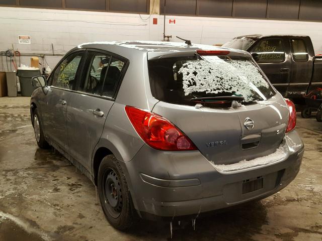 3N1BC13EX7L453782 - 2007 NISSAN VERSA S GRAY photo 3