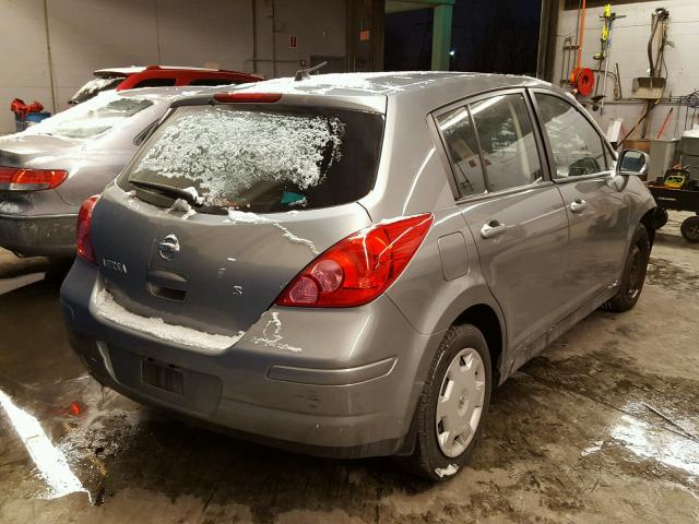 3N1BC13EX7L453782 - 2007 NISSAN VERSA S GRAY photo 4