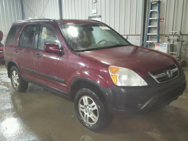 SHSRD78814U254136 - 2004 HONDA CR-V EX BURGUNDY photo 1