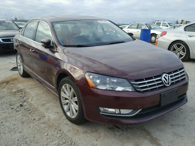 1VWCH7A31DC042170 - 2013 VOLKSWAGEN PASSAT SEL MAROON photo 1