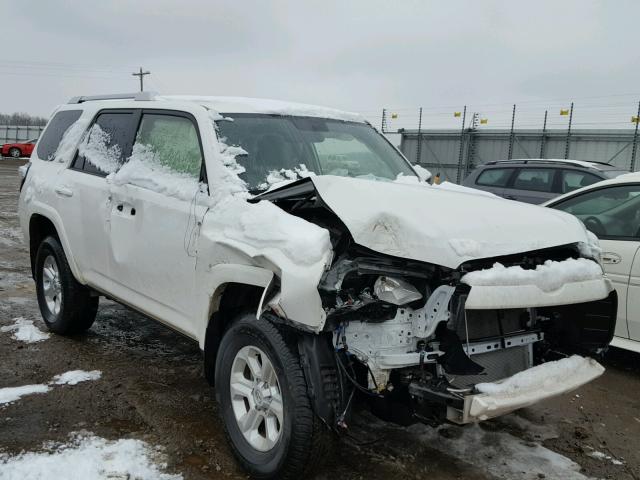 JTEBU5JR4F5256656 - 2015 TOYOTA 4RUNNER SR WHITE photo 1