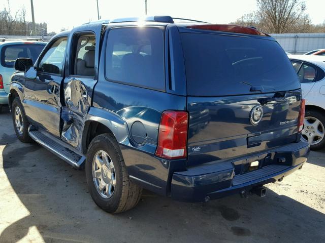 1GYEK63N25R120342 - 2005 CADILLAC ESCALADE L BLUE photo 3