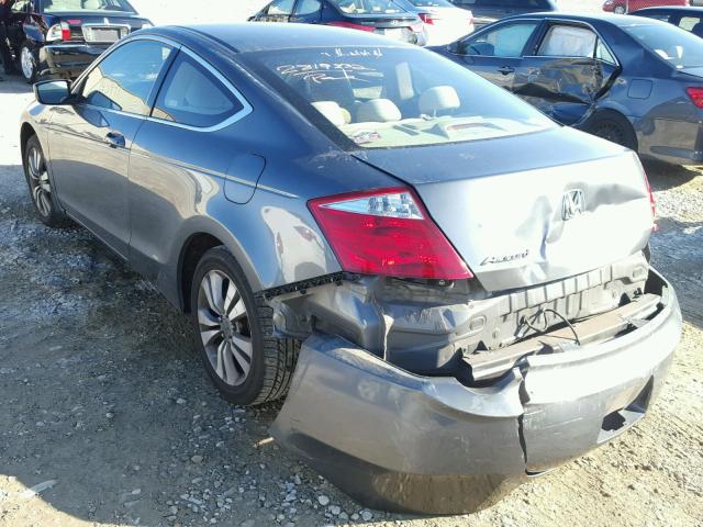 1HGCS12798A004854 - 2008 HONDA ACCORD EX GRAY photo 3