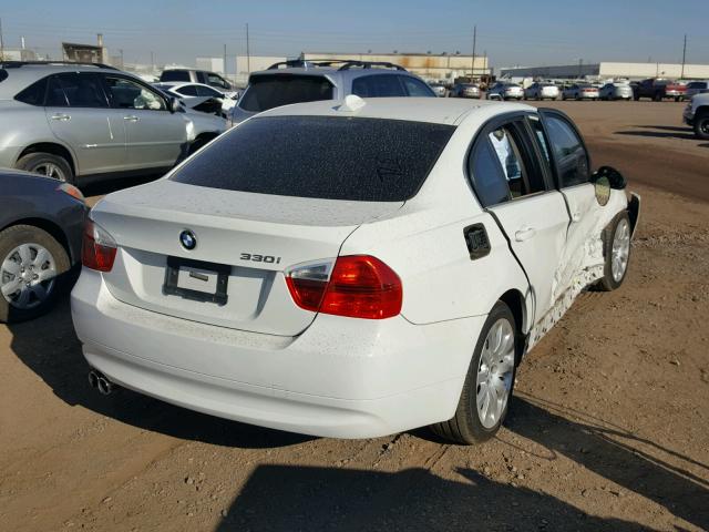 WBAVB33586PS10108 - 2006 BMW 330 I WHITE photo 4