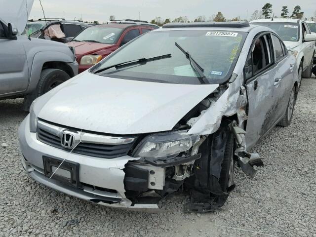 2HGFB2F87CH309365 - 2012 HONDA CIVIC EX SILVER photo 2