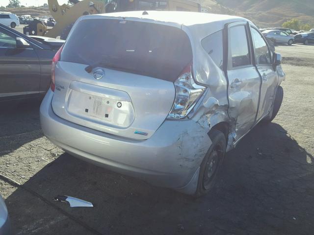 3N1CE2CP8EL409850 - 2014 NISSAN VERSA NOTE SILVER photo 4