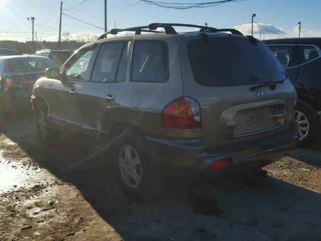 KM8SC73E74U802605 - 2004 HYUNDAI SANTA FE G GOLD photo 3