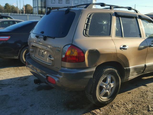 KM8SC73E74U802605 - 2004 HYUNDAI SANTA FE G GOLD photo 9