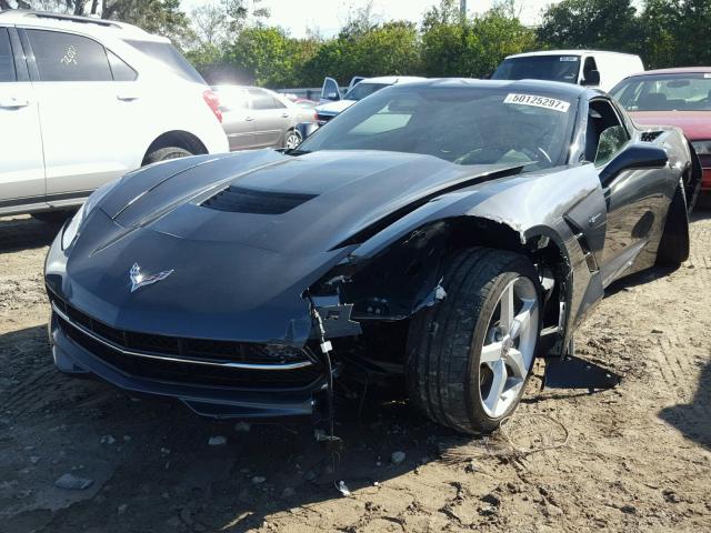 1G1YD2D74E5112491 - 2014 CHEVROLET CORVETTE S CHARCOAL photo 2