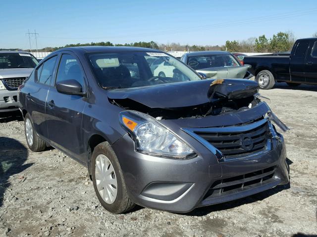 3N1CN7APXGL825756 - 2016 NISSAN VERSA S GRAY photo 1