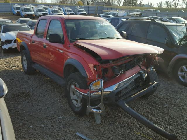 5TEHN72N64Z429526 - 2004 TOYOTA TACOMA DOU RED photo 1