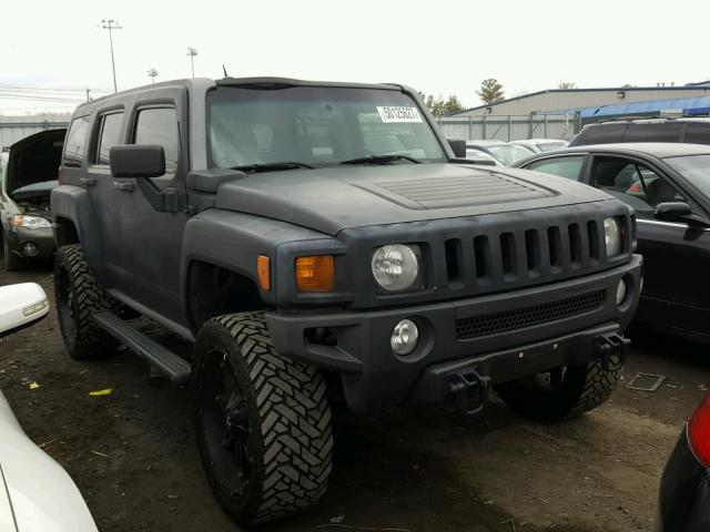 5GTDN13E378231219 - 2007 HUMMER H3 BLACK photo 1