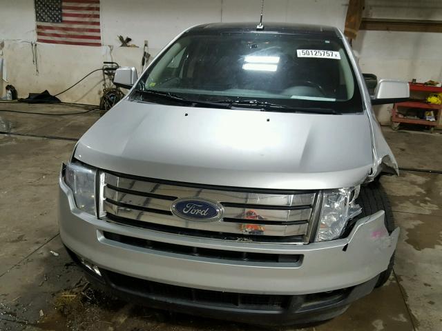 2FMDK48C39BA82136 - 2009 FORD EDGE SEL SILVER photo 9