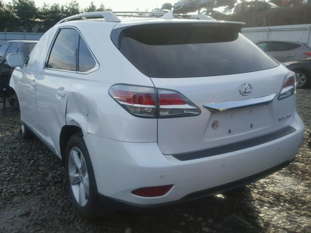 2T2BK1BA7FC313264 - 2015 LEXUS RX 350 WHITE photo 3