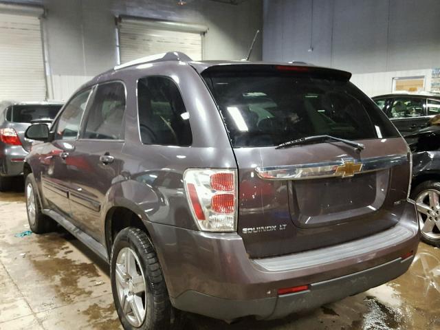 2CNDL63F386289871 - 2008 CHEVROLET EQUINOX LT GRAY photo 3