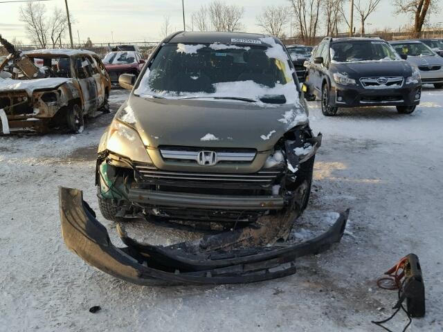 5J6RE485X7L802431 - 2007 HONDA CR-V EX GREEN photo 9