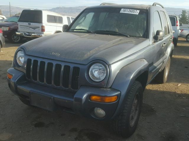 1J8GL58KX2W226158 - 2002 JEEP LIBERTY LI GREEN photo 2