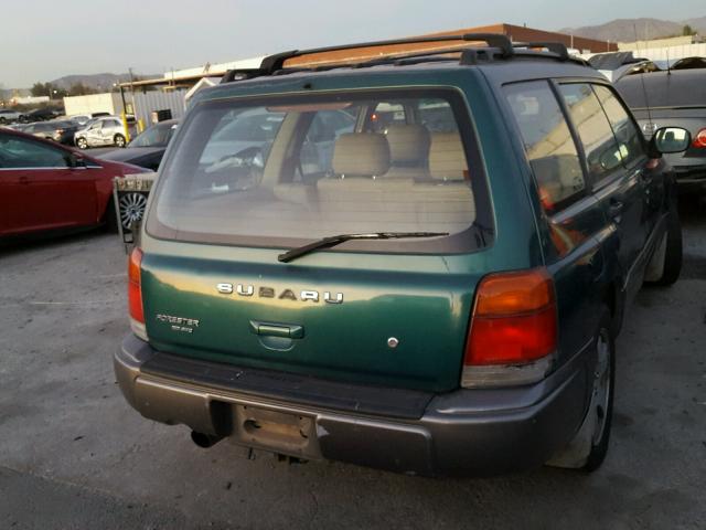 JF1SF6554WH782947 - 1998 SUBARU FORESTER S GREEN photo 4