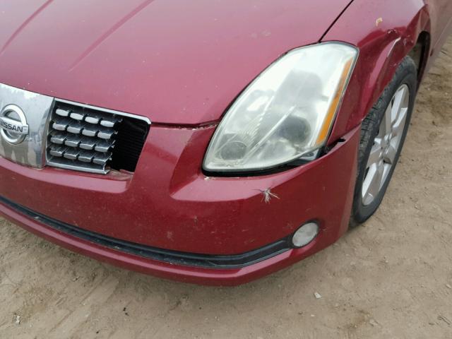 1N4BA41E16C855293 - 2006 NISSAN MAXIMA SE RED photo 9