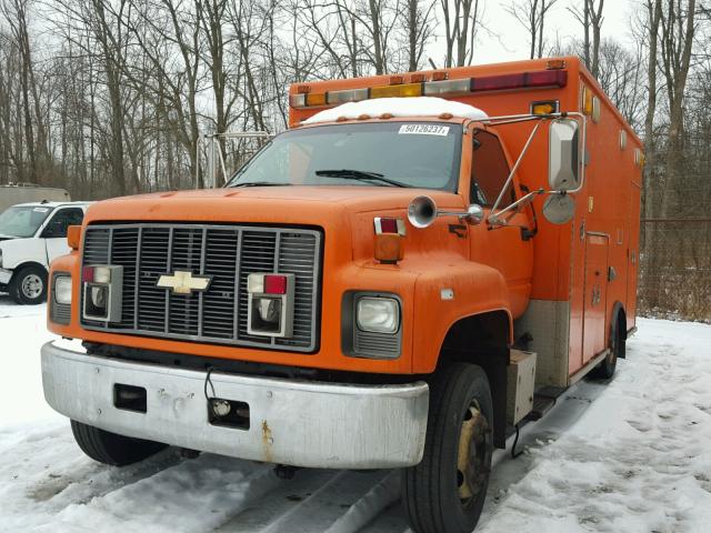 1GBJ6H1J1TJ100975 - 1996 CHEVROLET KODIAK C6H ORANGE photo 2